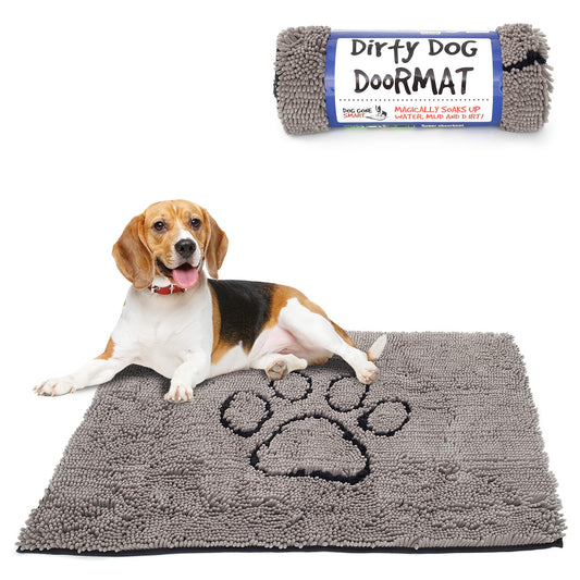 Dog Gone Smart Dirty Dog Doormat - Gray