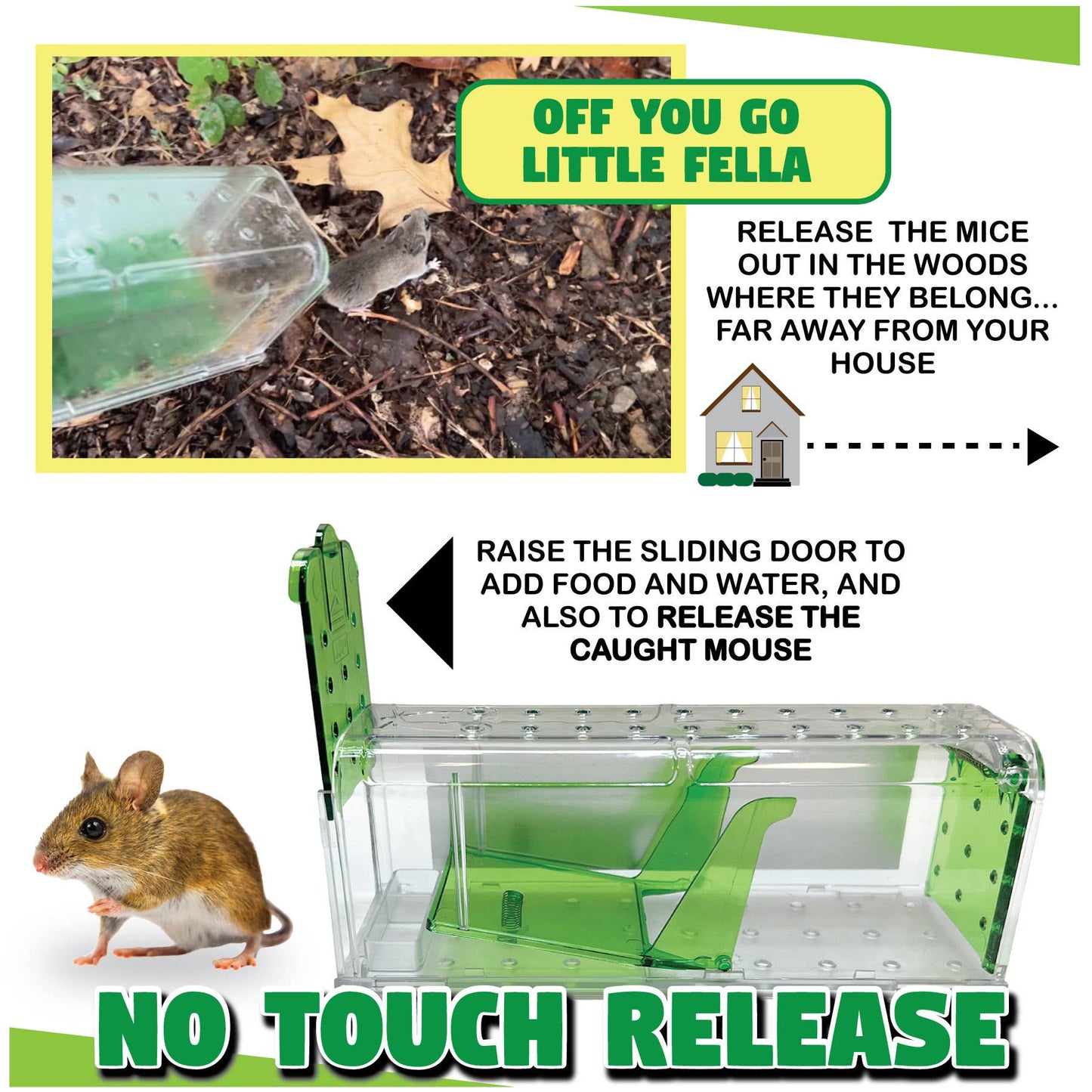 Billy-Bob Catch and Release Mouse Trap - 2 pack