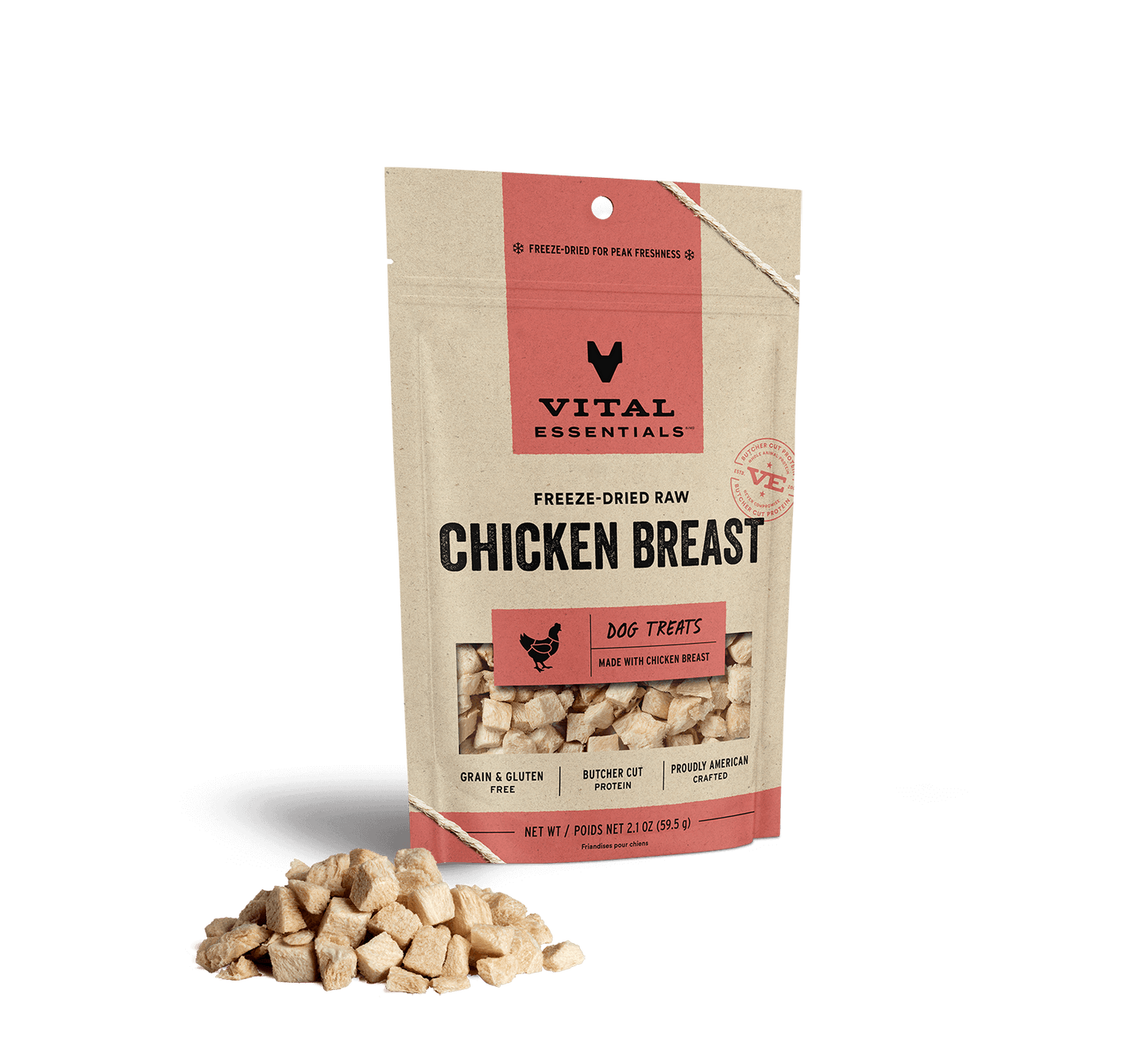 Vital Essentials Chicken Breast FD Dog Treats 2.1 oz