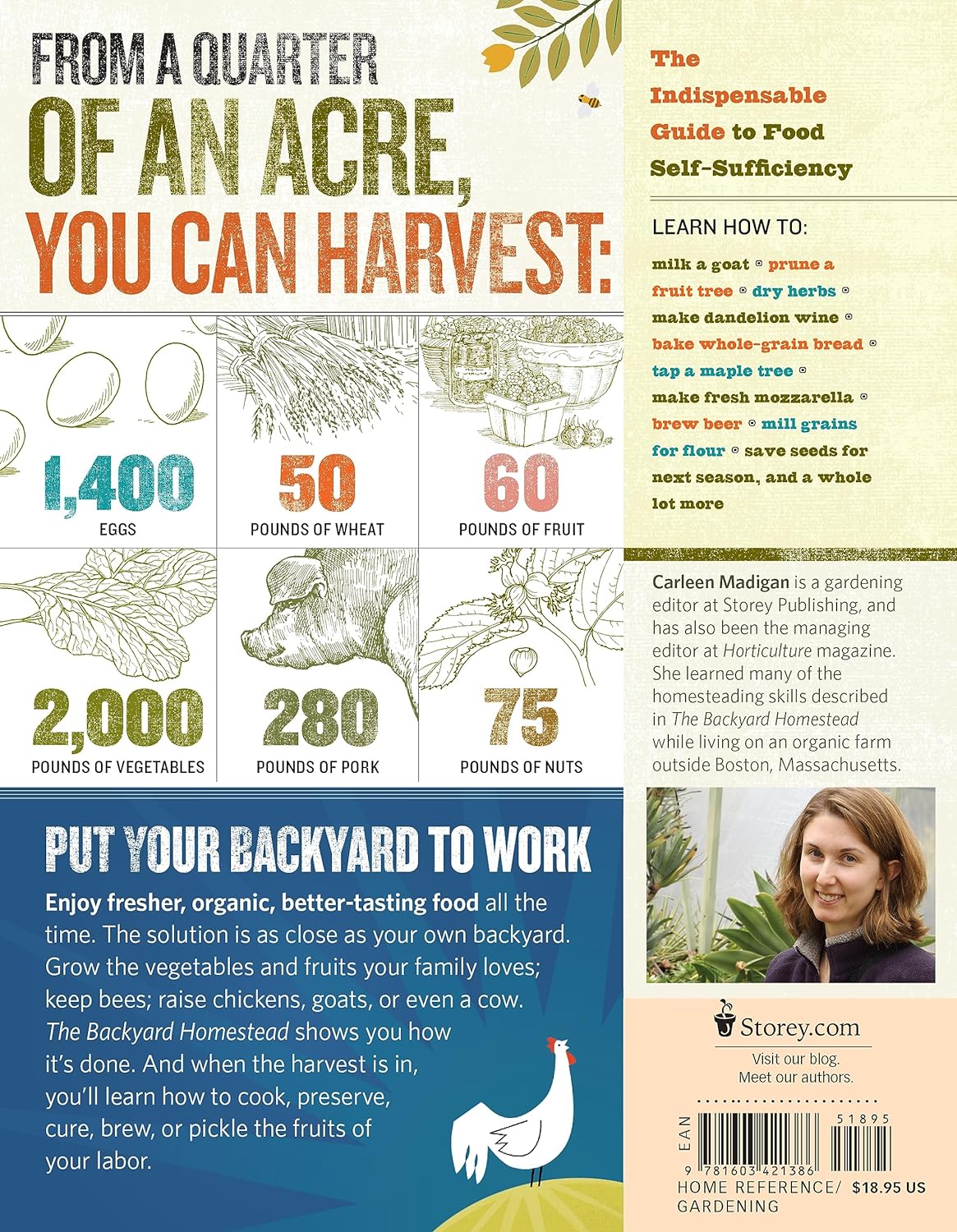 The Backyard Homestead: Produce all the food you need on just a quarter acre!