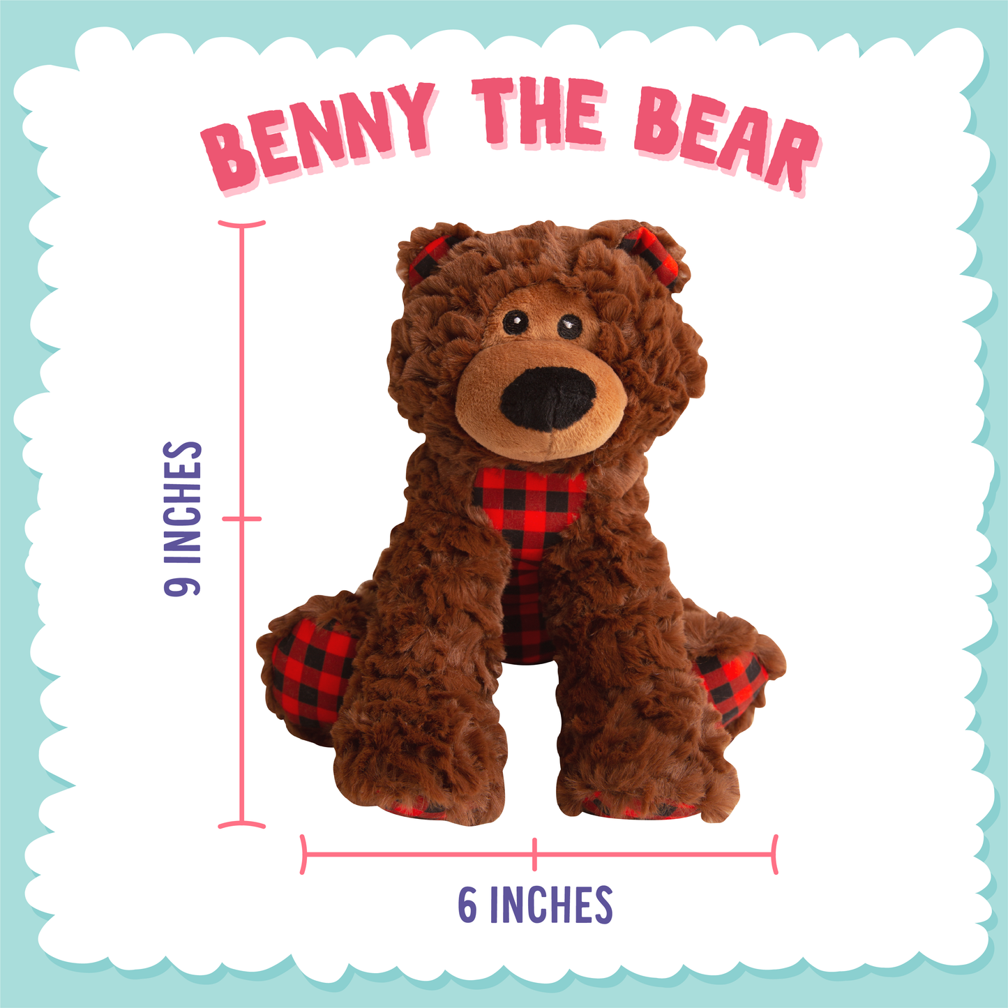 Benny the Bear Dog Toy