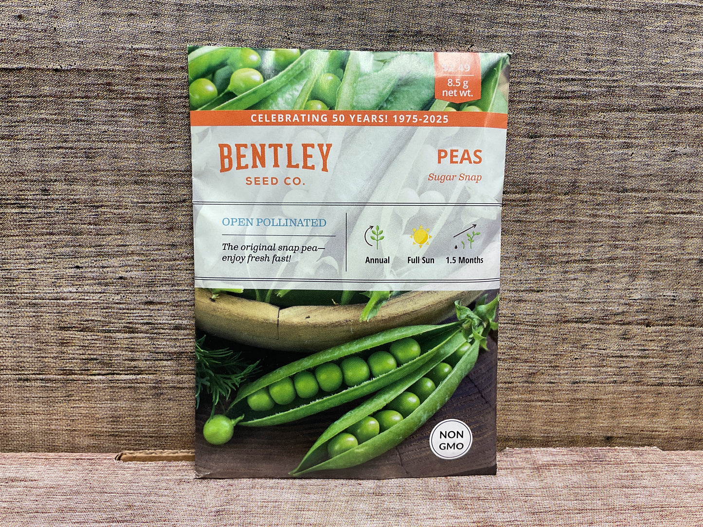 Bentley seed co. Peas sugar snap