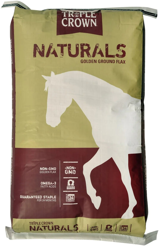 Triple Crown Naturals Golden Ground Flax Horse Supplement, 25 lb. Bag