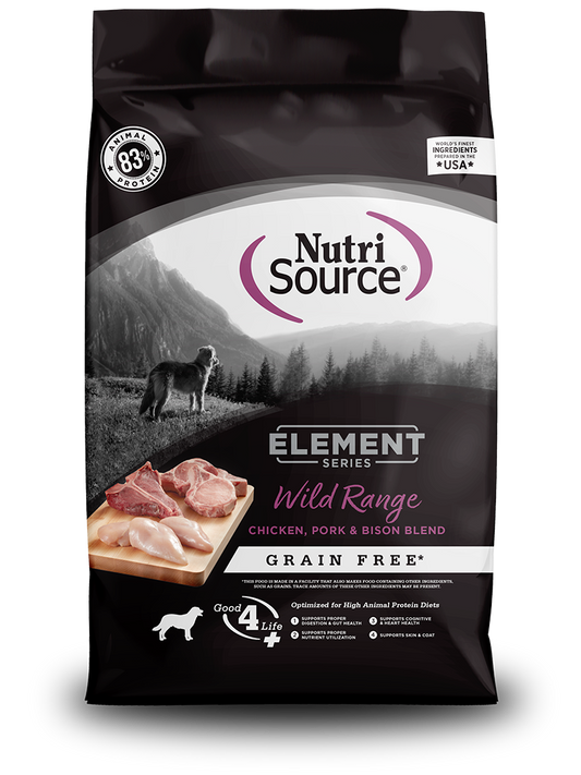 NutriSource Element Series - GF Wild Range Dog Food