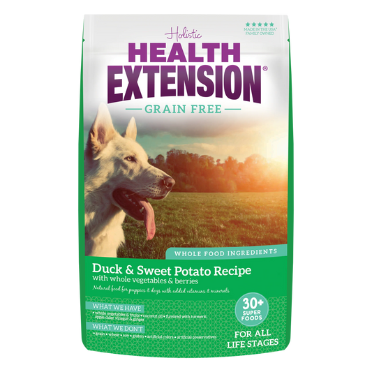 HEALTH EXTENSION GRAIN FREE DUCK & SWEET POTATO RECIPE- 23.5lb