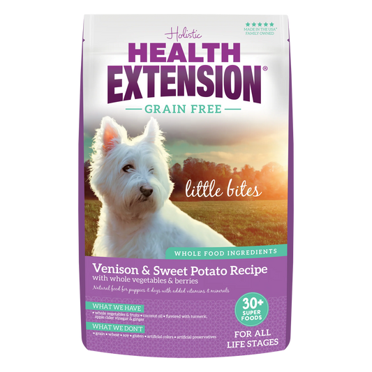 HEALTH EXTENSION GRAIN FREE VENISON & SWEET POTATO LITTLE BITES RECIPE
