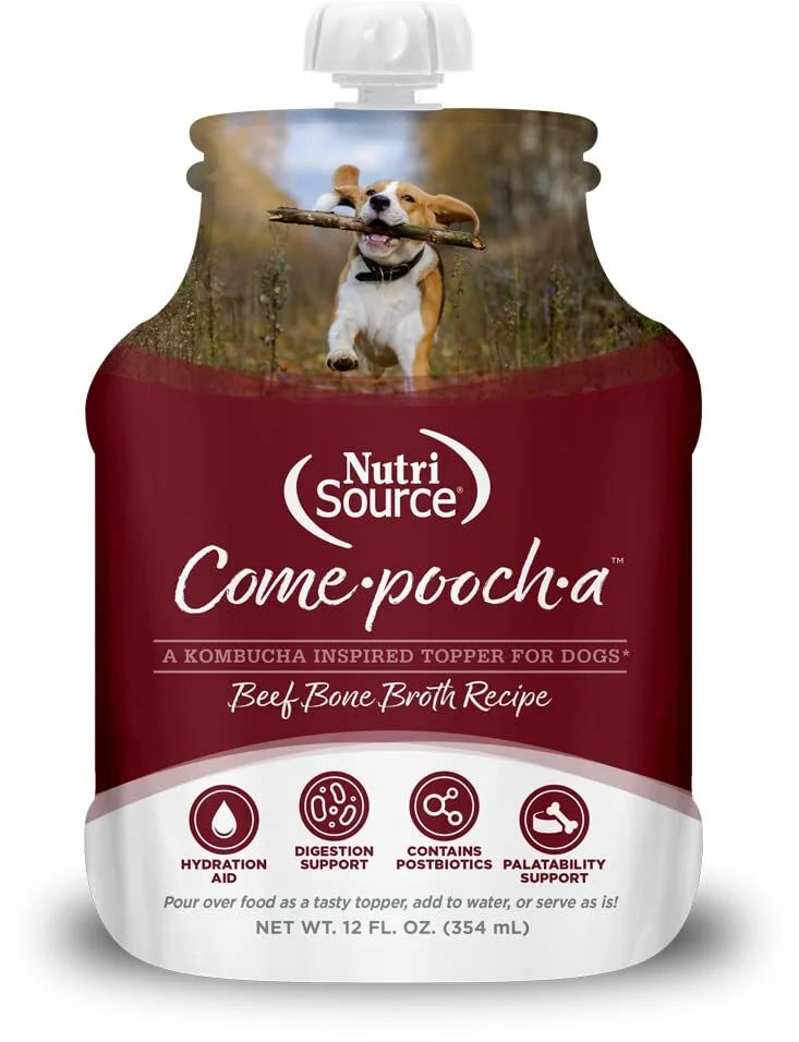NutriSource COME-POOCH-A BEEF BROTH -12oz