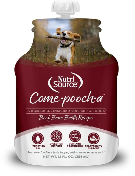 NutriSource COME-POOCH-A BEEF BROTH -12oz