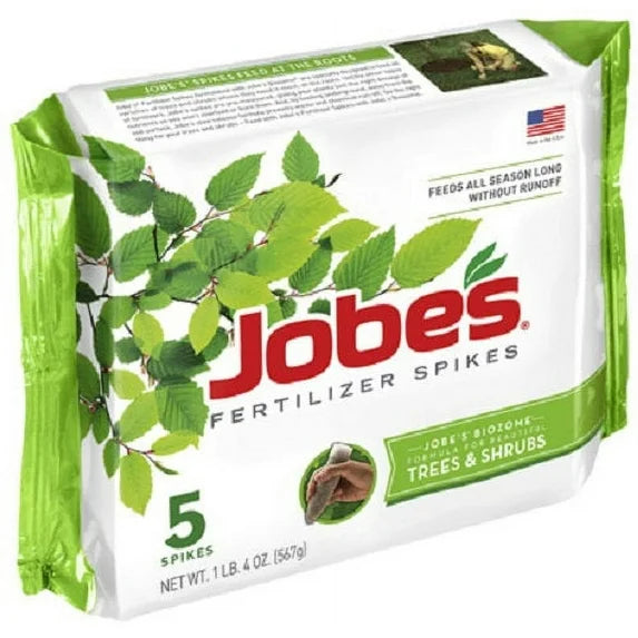 JOBES Fertilizer Spikes for Trees & Shrubs - 5 ct