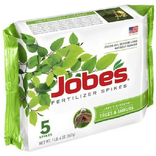 JOBES Fertilizer Spikes for Trees & Shrubs - 5 ct