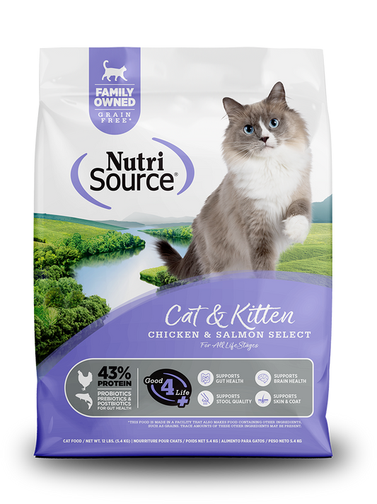 NutriSource  - GF Chicken & Salmon Select Cat & Kitten Food