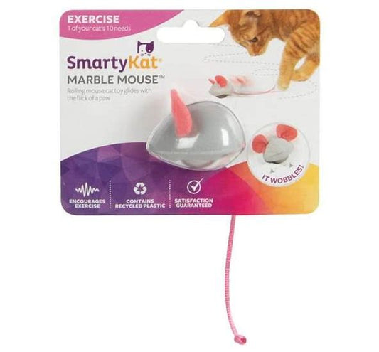 Smartykat Marble Mouse Rolling Marble Cat Toy