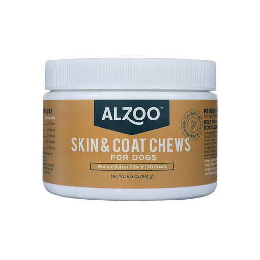 ALZOO  Plant-Based Skin & Coat Soft Chews, 90ct