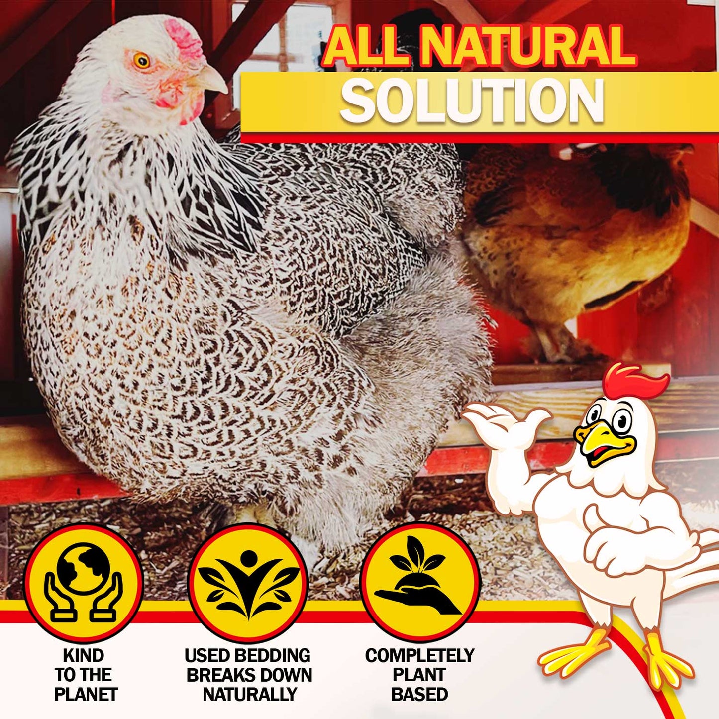 Premium Hemp Chicken Coop Bedding 5 cu ft Bale