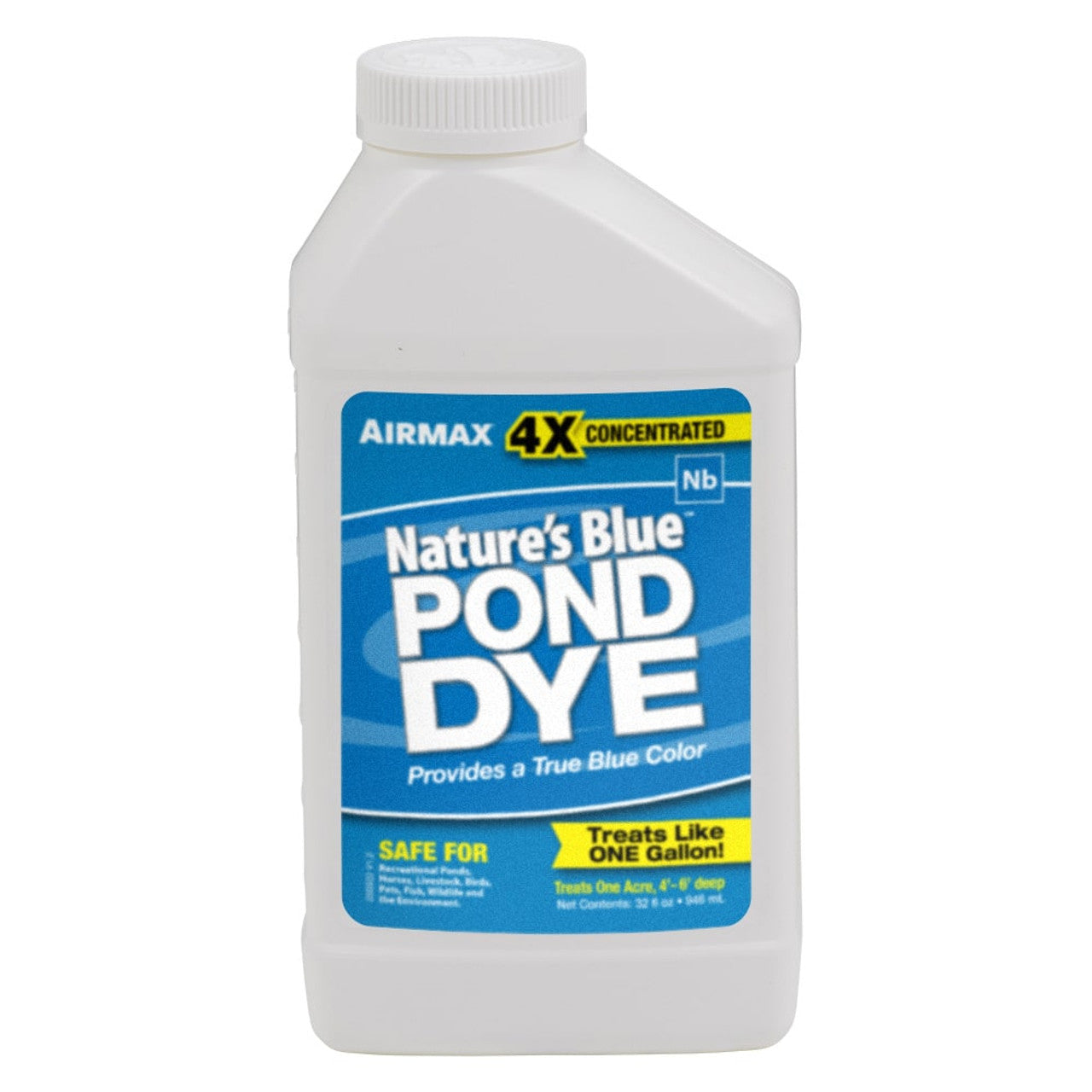 POND LOGIC & POND LAKE (AIRMAX) - Nature's Blue Pond Dye [32 oz]