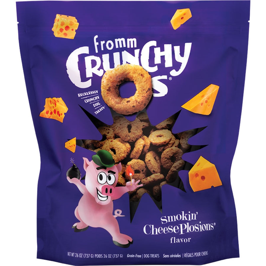FROMM DOG CRUNCHY O'S CHEESEPLOSION 26OZ