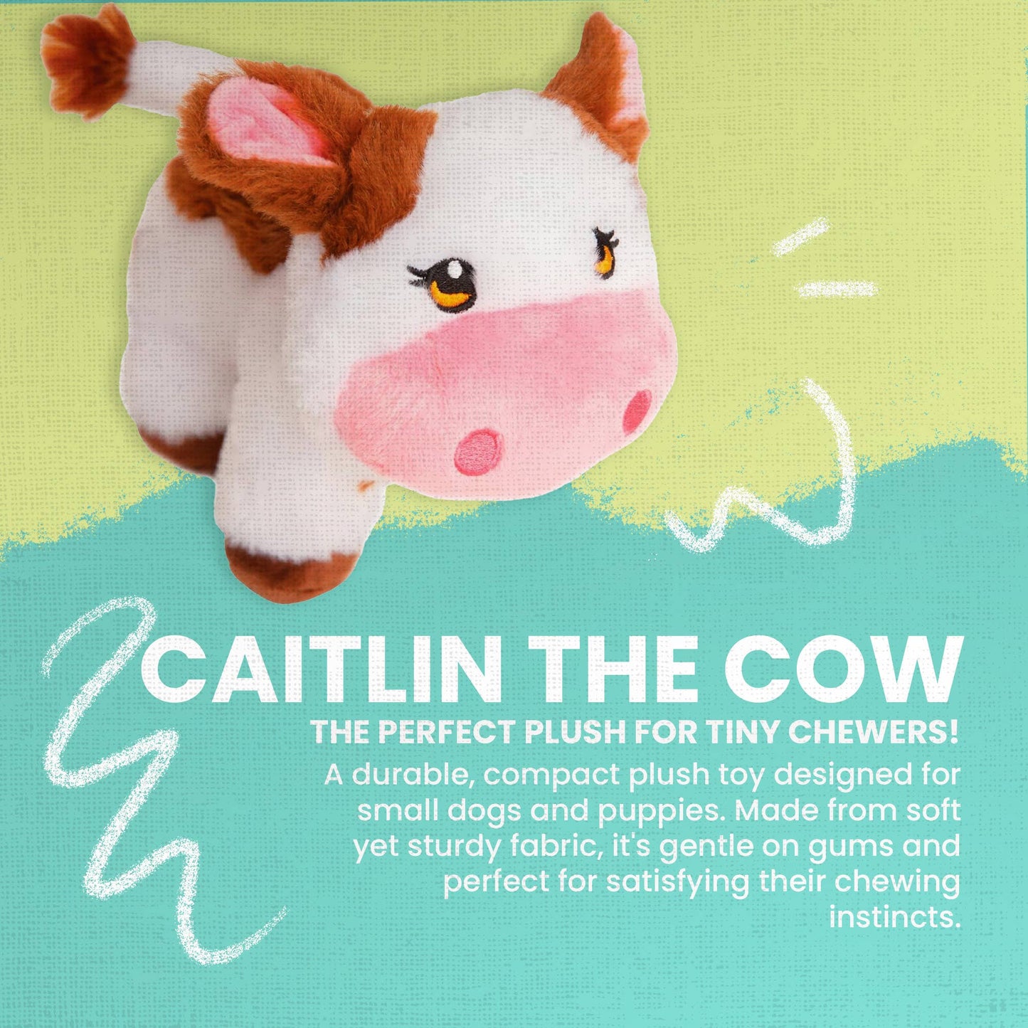 Caitlin the Cow Dog Toy