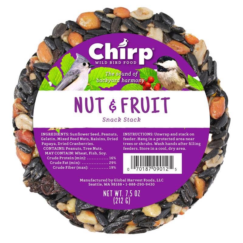Chirp Wild Bird Fruits & Nuts Food 7.5 oz