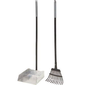 Rake and Pan Scoop Aluminum LG Petmate