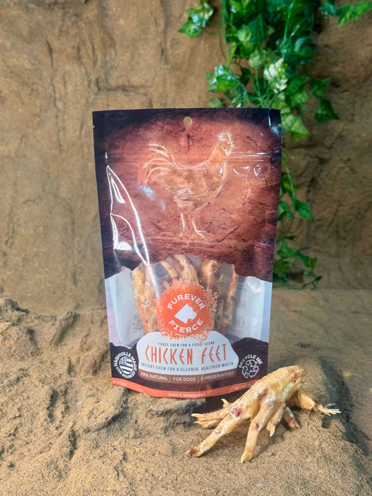 Chicken Feet Bag of 6 Dog Chews - Natural Single Ingredient