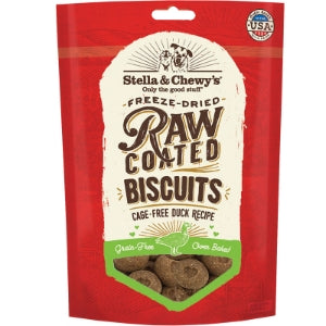 STELLA & CHEWY'S DOG RAW COATED BISCUITS DUCK 9OZ