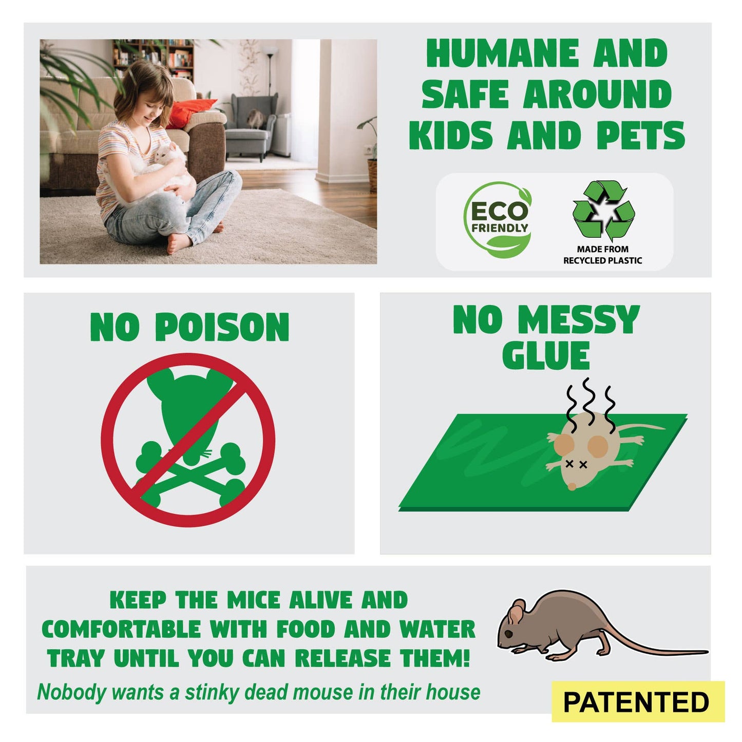 Billy-Bob Catch and Release Mouse Trap - 2 pack