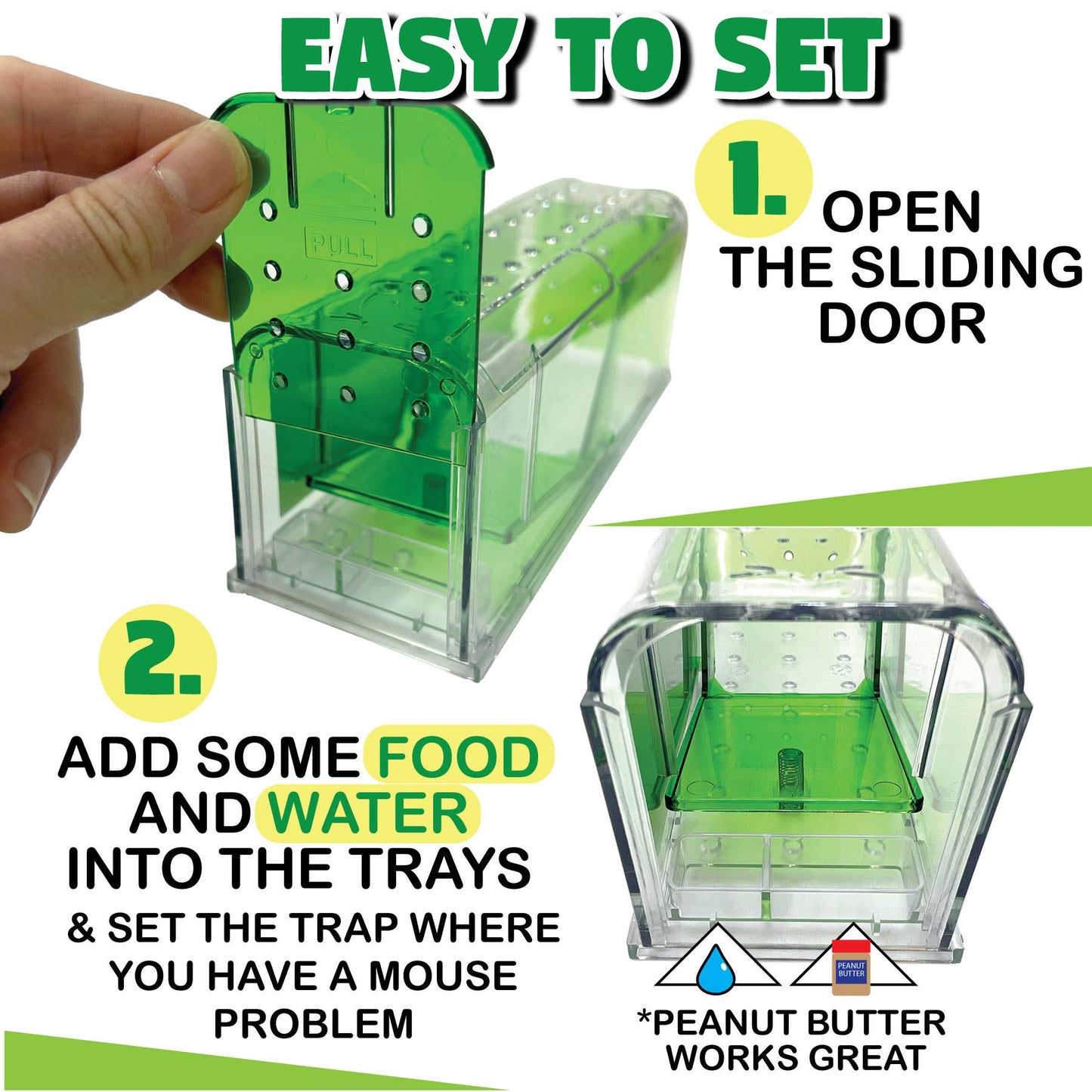 Billy-Bob Catch and Release Mouse Trap - 2 pack