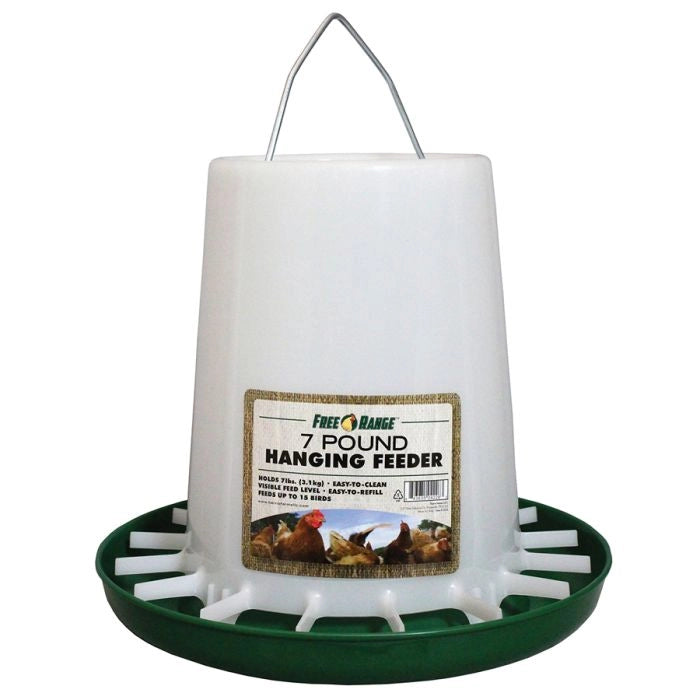 Poultry Feeder Plastic Hanging 7lb HF