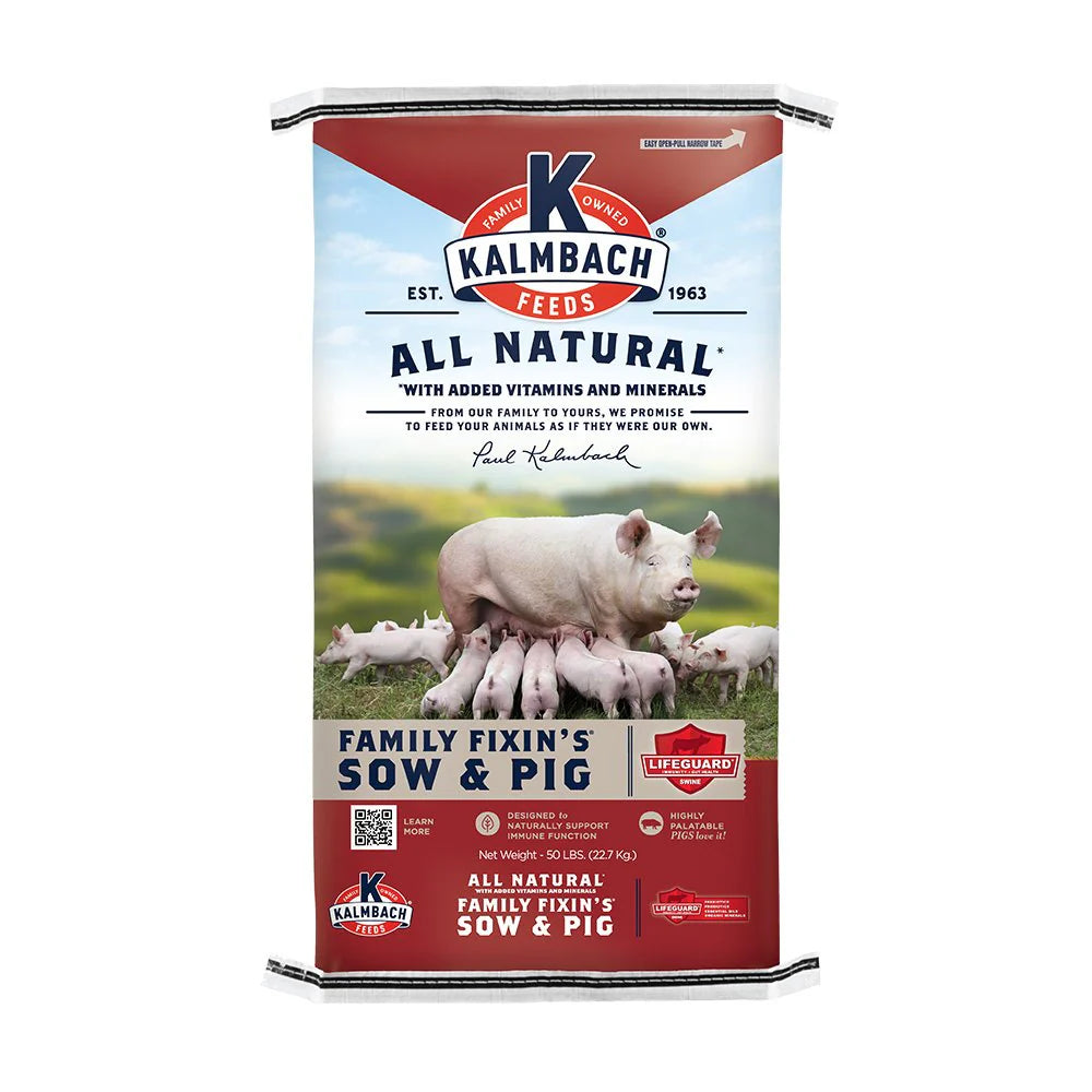 KALMBACH Family Fixin's® Non-GMO Sow & Pig Pellet -50lb