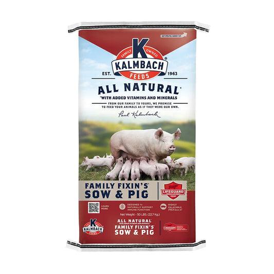 KALMBACH Family Fixin's® Non-GMO Sow & Pig Pellet -50lb