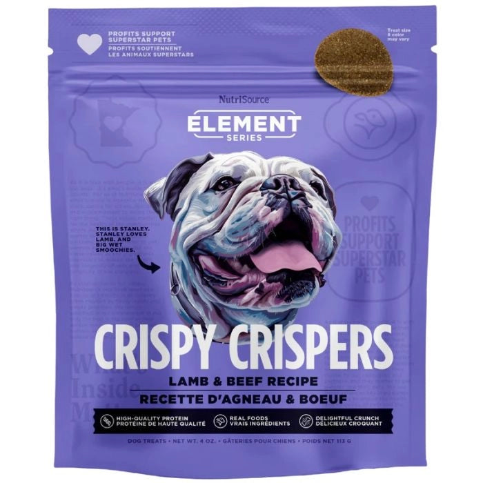 NutriSource Element Series Beef & Lamb Crispers Dog Treats [4oz]