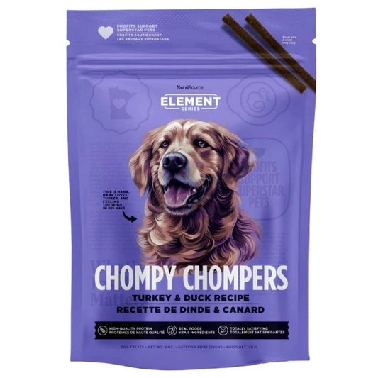 NutriSource Turkey & Duck Chompers Dog Treats [6oz]