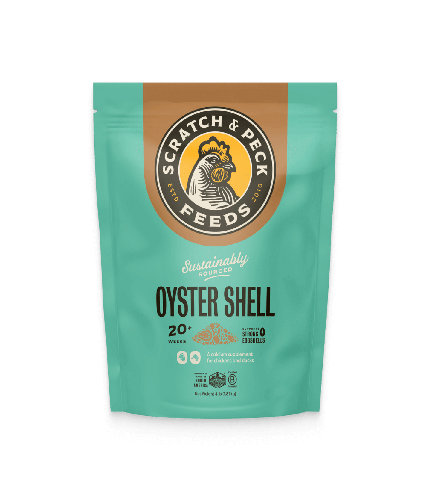 SCRATCH N PECK OYSTER SHELL 4 LB