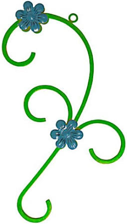 Heath HOOK-1: In Bloom 2-Flower Bird Feeder Hanging Hook