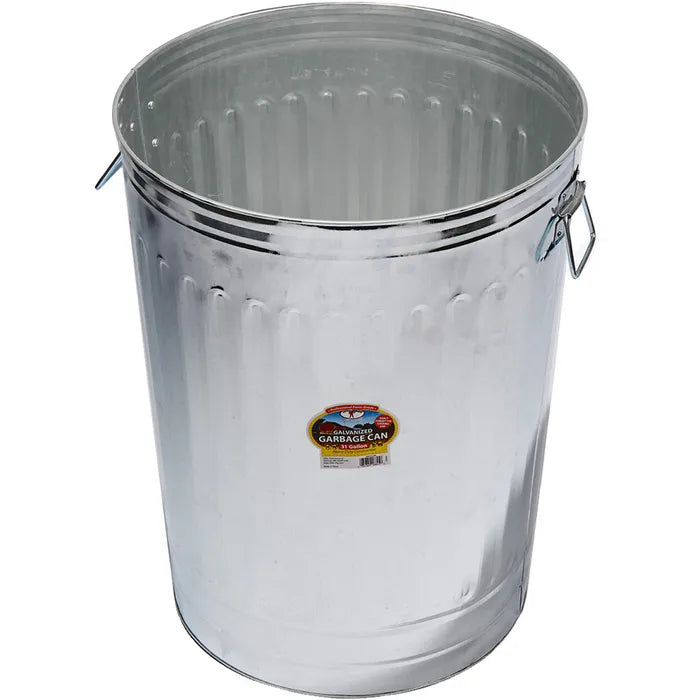 Garbage Can 31 Gallon Galv w/Lid Miller MFG GGC31